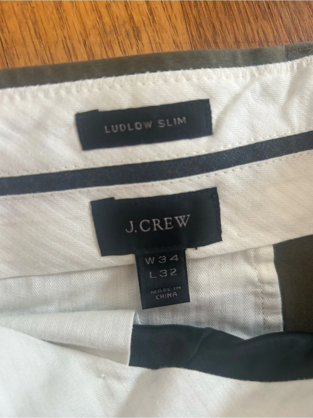 J. Crew Olive Green Men’s Straight-Leg Pants